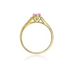 Inel Aur 14K cu Topaz Roz 0.30 ct - Imagine 3