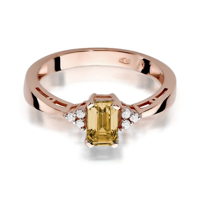 Inel Aur 14K cu Citrin 0.60 ct - Imagine 9