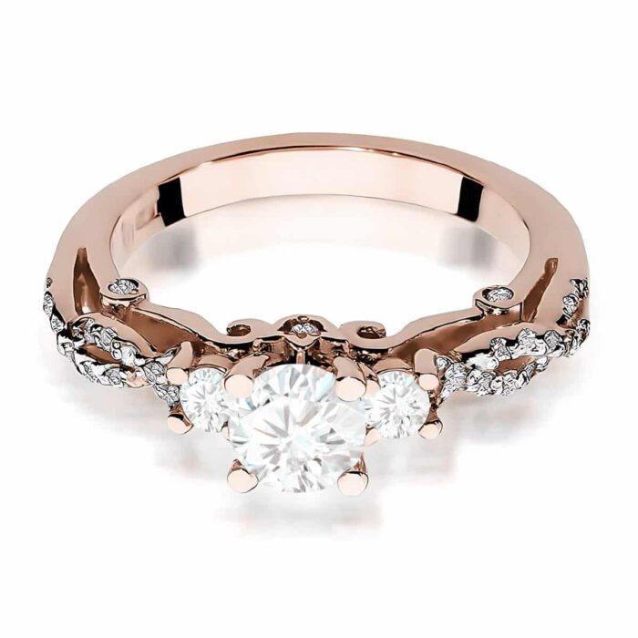 Inel Aur 14K W0023 Diamant Cultivat 0.50ct - Imagine 6
