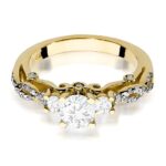 Inel Aur 14K W0023 Diamant Cultivat 0.50ct - Imagine 2