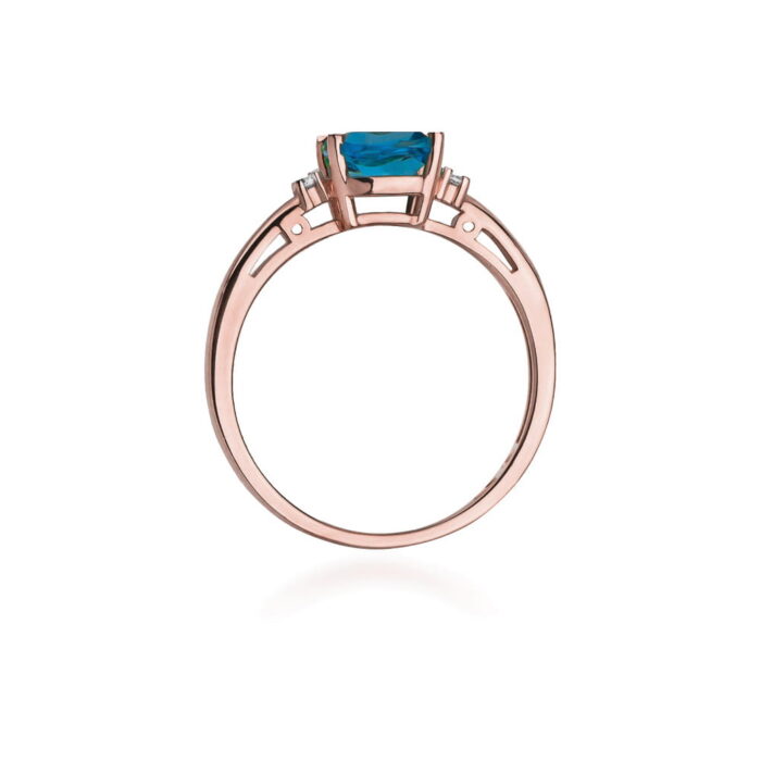 Inel Aur 14K cu Topaz 1.10 ct - Imagine 10