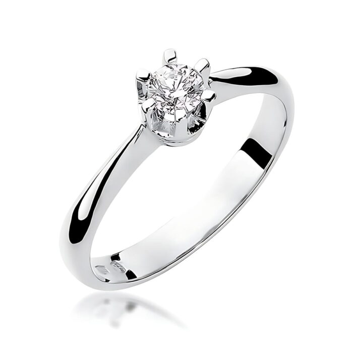 Inel Aur 14K W0036 Diamant Cultivat 0.25ct - Imagine 9