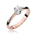 Inel Aur 14K W0036 Diamant Cultivat 0.25ct - Imagine 5