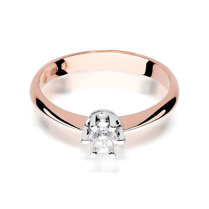 Inel Aur 14K W0036 Diamant Cultivat 0.25ct - Imagine 6