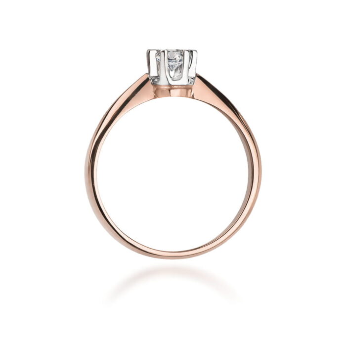 Inel Aur 14K W0036 Diamant Cultivat 0.25ct - Imagine 7