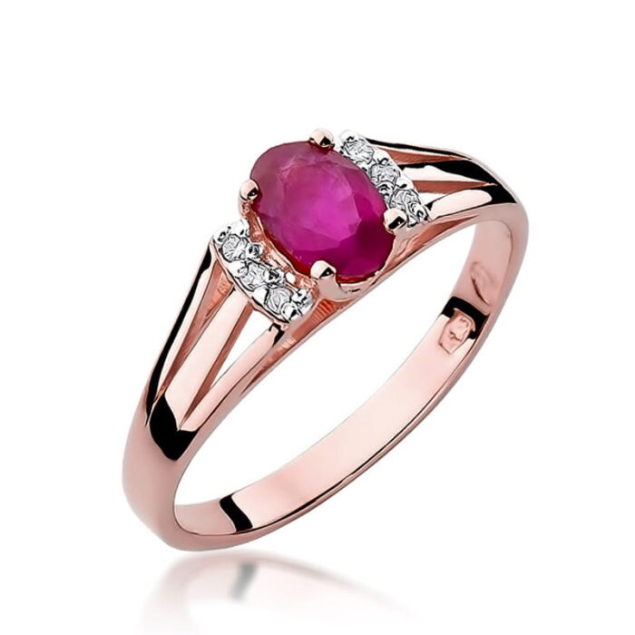 Inel Aur 14K cu Rubin 0.60 ct - Imagine 10