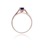 Inel Aur 14K cu Safir 0.70 ct si Diamante 0.05 ct - Imagine 10