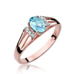 Inel Aur 14K cu Topaz 0.50 ct - Imagine 7