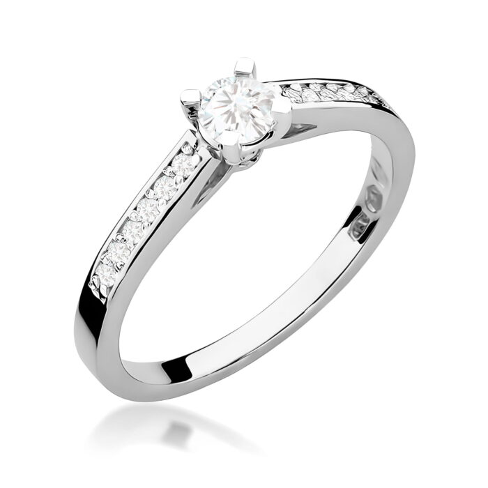 Inel Aur 14K W0052 Diamant Cultivat 0.30ct - Imagine 9