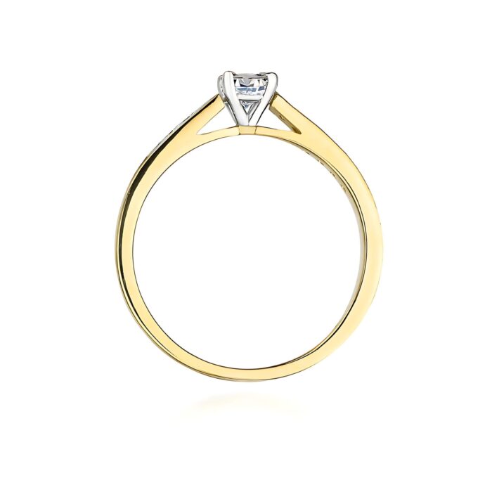 Inel Aur 14K W0052 Diamant Cultivat 0.30ct - Imagine 3
