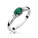 Inel Aur 14k cu Smarald 0.40 ct - Imagine 9