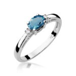 Inel Aur 14K W006 Topaz London Blue 0.50ct - Imagine 9