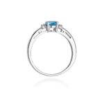 Inel Aur 14K W006 Topaz London Blue 0.50ct - Imagine 11