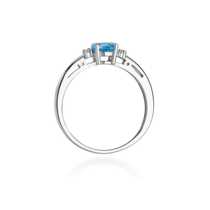 Inel Aur 14K W006 Topaz London Blue 0.50ct - Imagine 11
