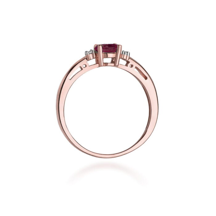 Inel Aur 14k cu Rubin 0.70 ct - Imagine 10