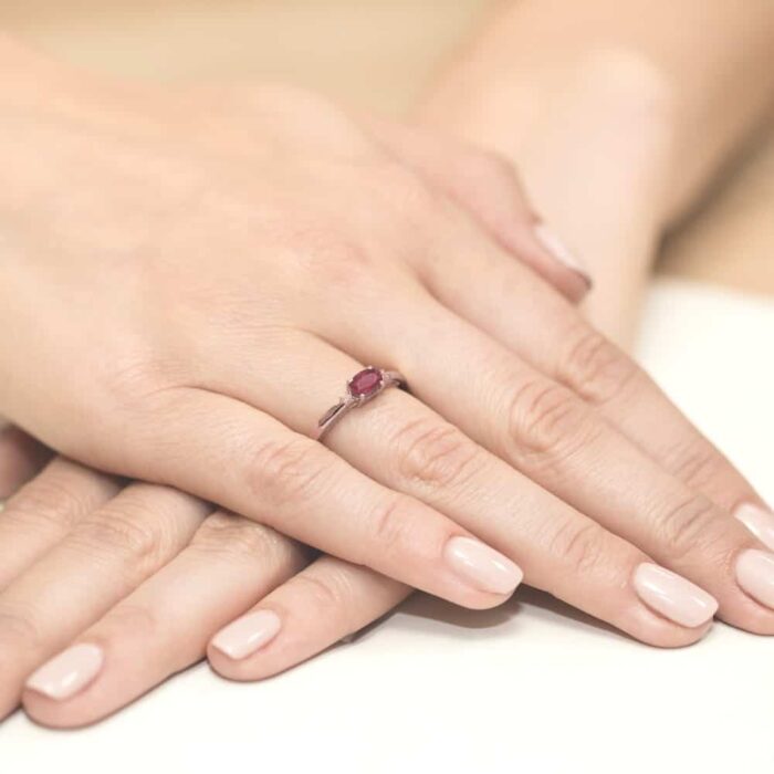 Inel Aur 14k cu Rubin 0.70 ct - Imagine 11