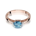 Inel Aur 14K W006 Topaz London Blue 0.50ct - Imagine 6