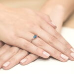 Inel Aur 14K W006 Topaz London Blue 0.50ct - Imagine 8