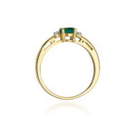 Inel Aur 14k cu Smarald 0.40 ct - Imagine 3
