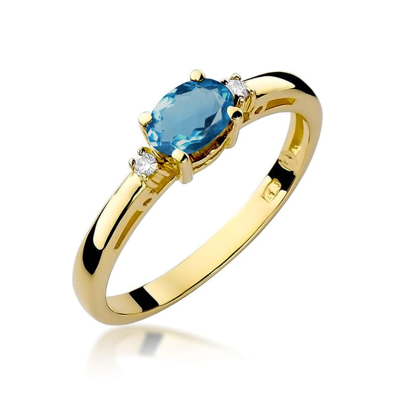 W006-Z-585-TLB0.50_1.jpg Inel Aur 14K W006 Topaz London Blue 0.50ct - Imagine 1