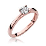 Inel Aur 14k cu Diamant 0.08 ct - Imagine 8