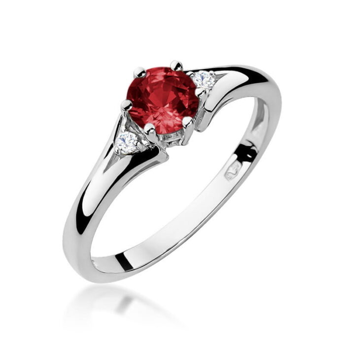 Inel Aur 14K W076 Garnet 0.60ct - Imagine 9