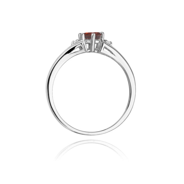Inel Aur 14K W076 Garnet 0.60ct - Imagine 11