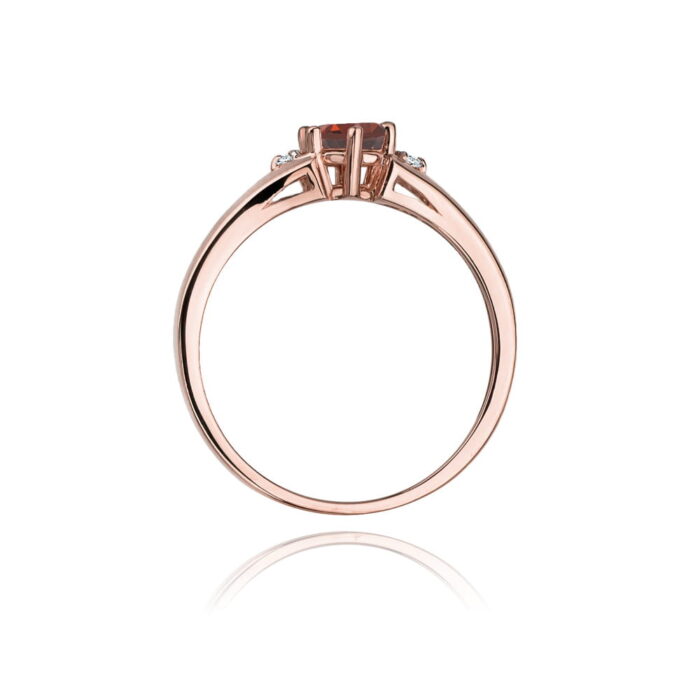 Inel Aur 14K W076 Garnet 0.60ct - Imagine 7
