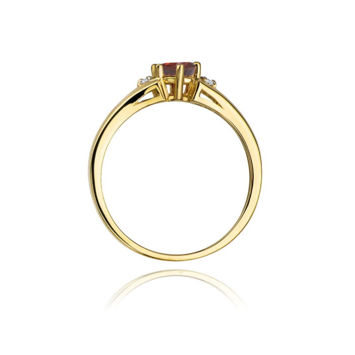 Inel Aur 14K W076 Garnet 0.60ct - Imagine 3