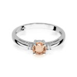 Inel Aur 14K cu Morganit 0.40 ct si Diamante Naturale 0.03 ct - Imagine 6