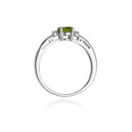 Inel Aur 14K cu Peridot 0.60 ct si Diamante 0.03 ct - Imagine 11