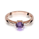 Inel Aur 14K cu Ametist 0.50 ct - Imagine 9