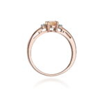 Inel Aur 14K cu Morganit 0.40 ct si Diamante Naturale 0.03 ct - Imagine 11