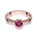 Inel Aur 14K cu Rubin 0.60ct - Imagine 9