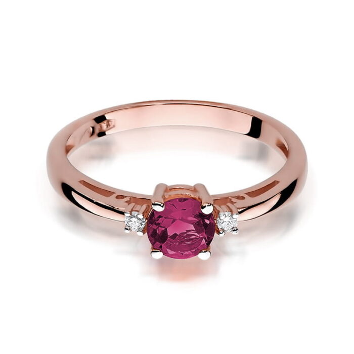 Inel Aur 14K cu Rubin 0.60ct - Imagine 9