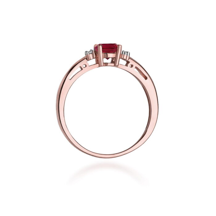 Inel Aur 14K cu Rubin 0.60ct - Imagine 10