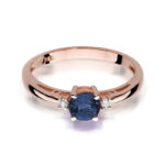 Inel Aur 14K cu Safir 0.50ct - Imagine 9