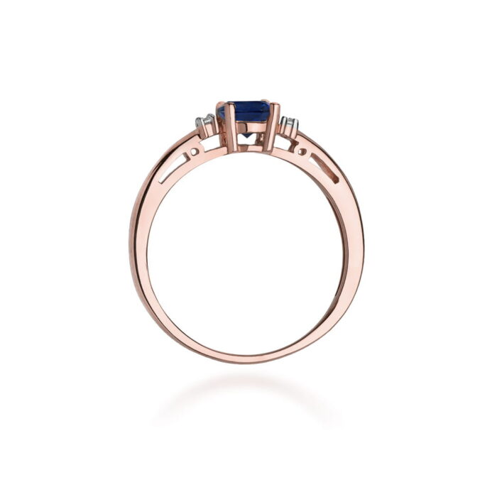 Inel Aur 14K cu Safir 0.50ct - Imagine 10