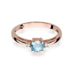 Inel Aur 14K cu Topaz 0.50 ct - Imagine 10