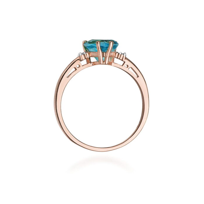 Inel Aur 14K cu Topaz 1.20 ct - Imagine 10