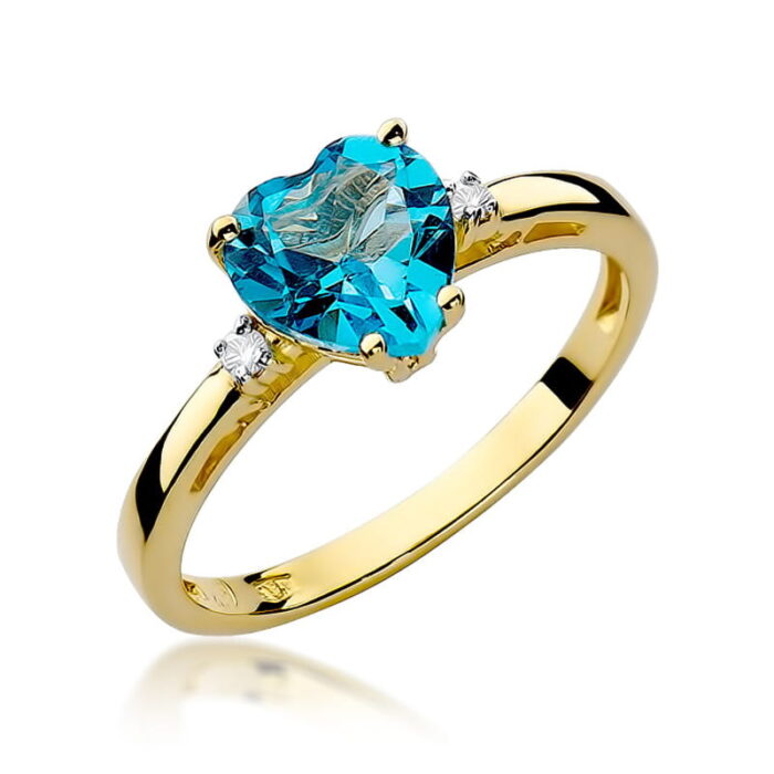 Inel Aur 14K cu Topaz 1.20 ct - Imagine 5