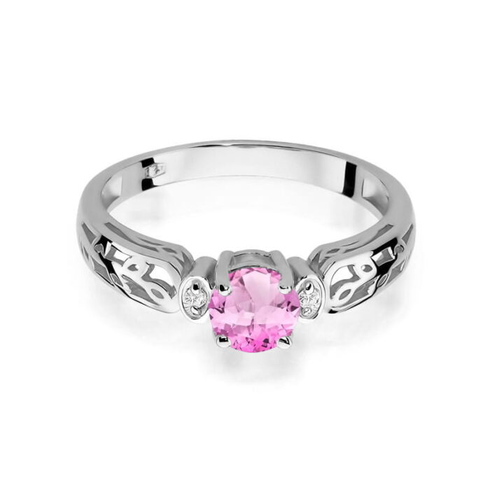 Inel Aur 14K cu Topaz Roz 0.50ct - Imagine 6