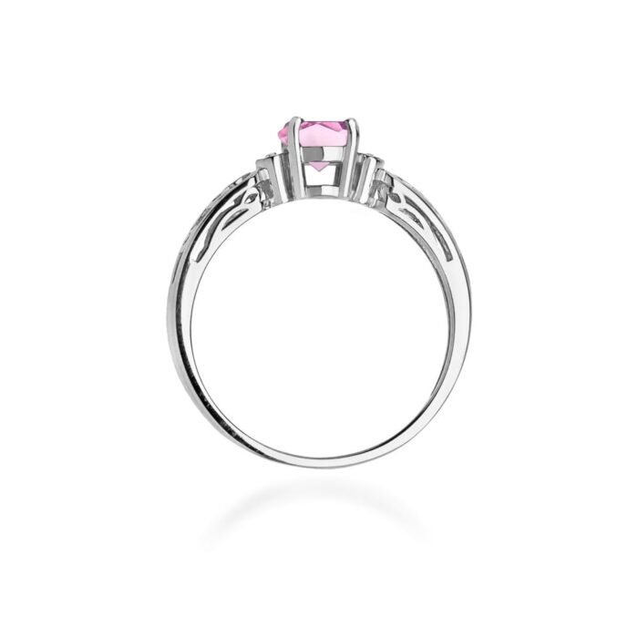 Inel Aur 14K cu Topaz Roz 0.50ct - Imagine 7