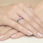 Inel Aur 14K cu Topaz Roz 0.50ct - Imagine 8