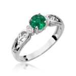 Inel Aur 14K cu Smarald 0.50 ct - Imagine 9