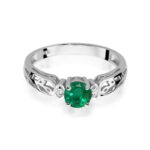 Inel Aur 14K cu Smarald 0.50 ct - Imagine 10