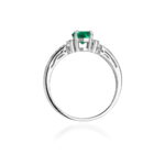 Inel Aur 14K cu Smarald 0.50 ct - Imagine 11