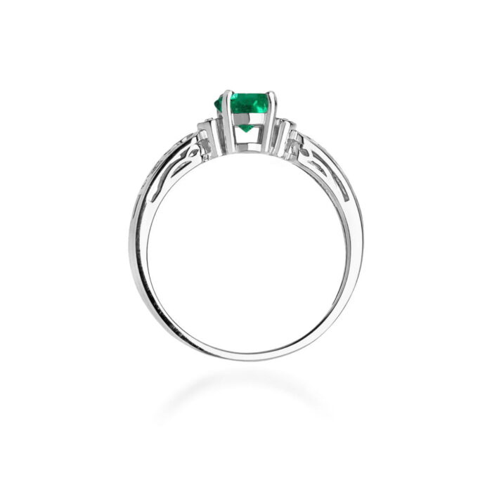 Inel Aur 14K cu Smarald 0.50 ct - Imagine 11