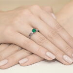 Inel Aur 14K cu Smarald 0.50 ct - Imagine 12