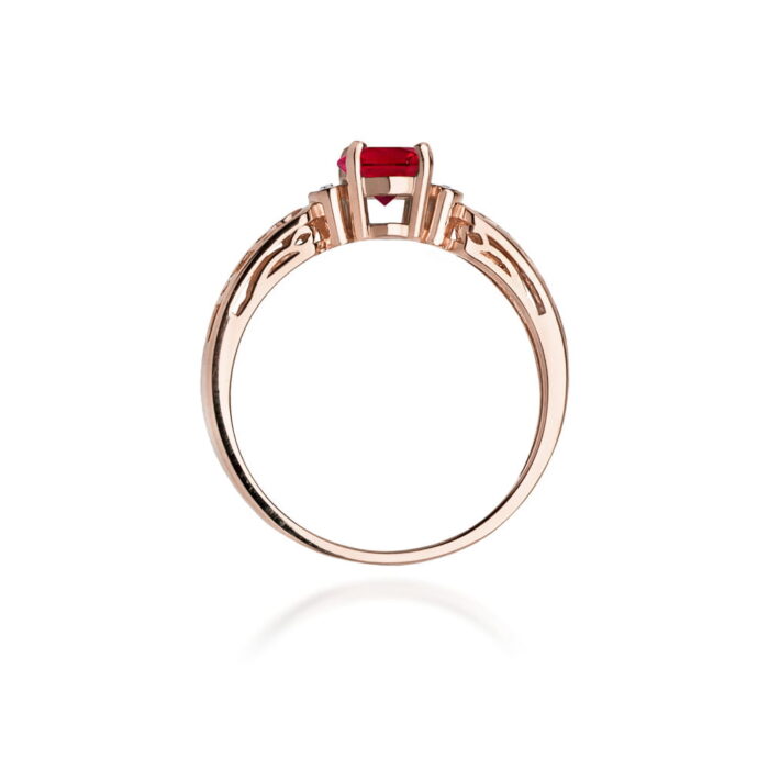 Inel Aur 14K cu Rubin 0.60 ct - Imagine 10
